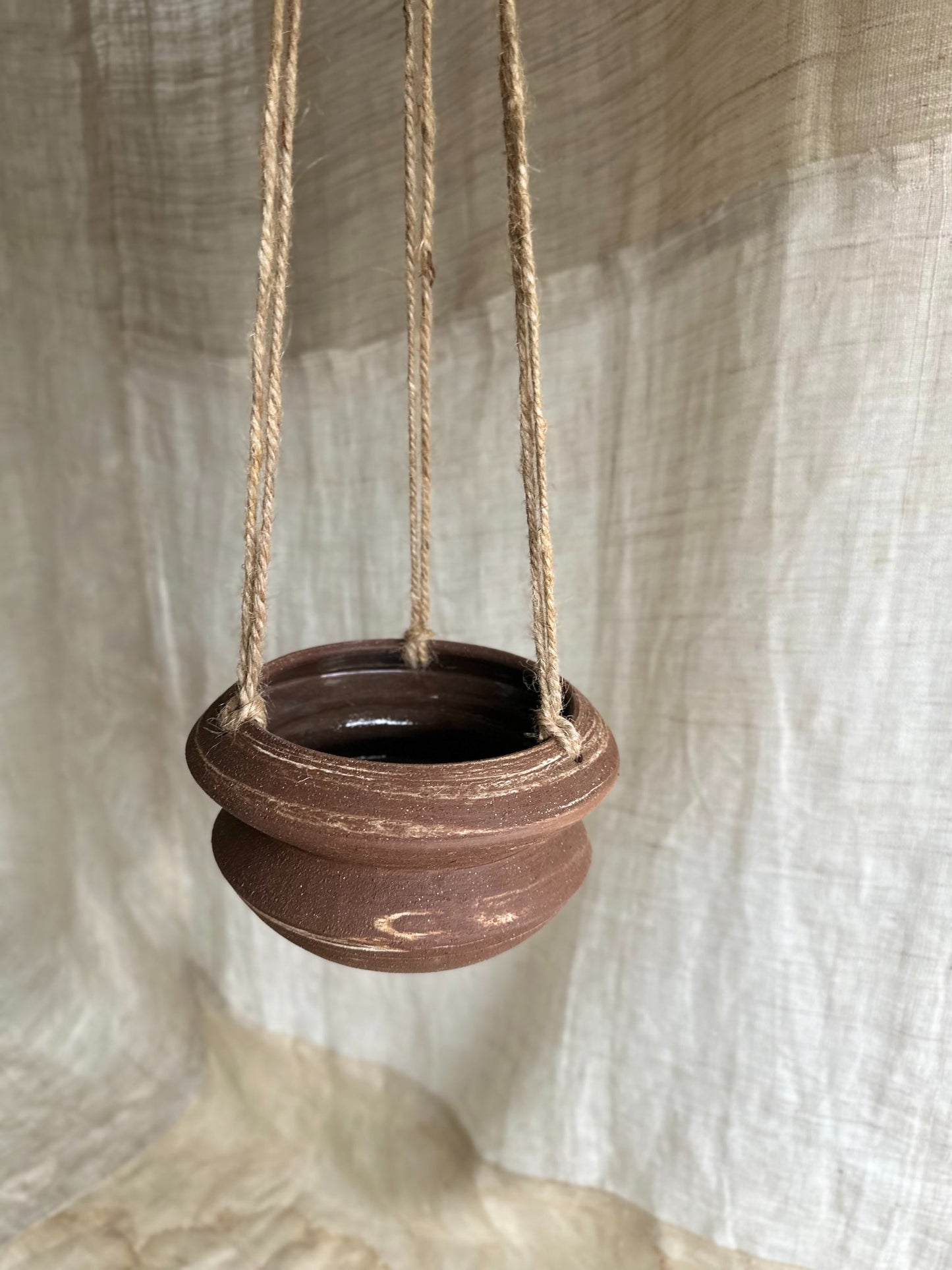 14 chocolate swirl hanging planter - Mipa's pots and plants