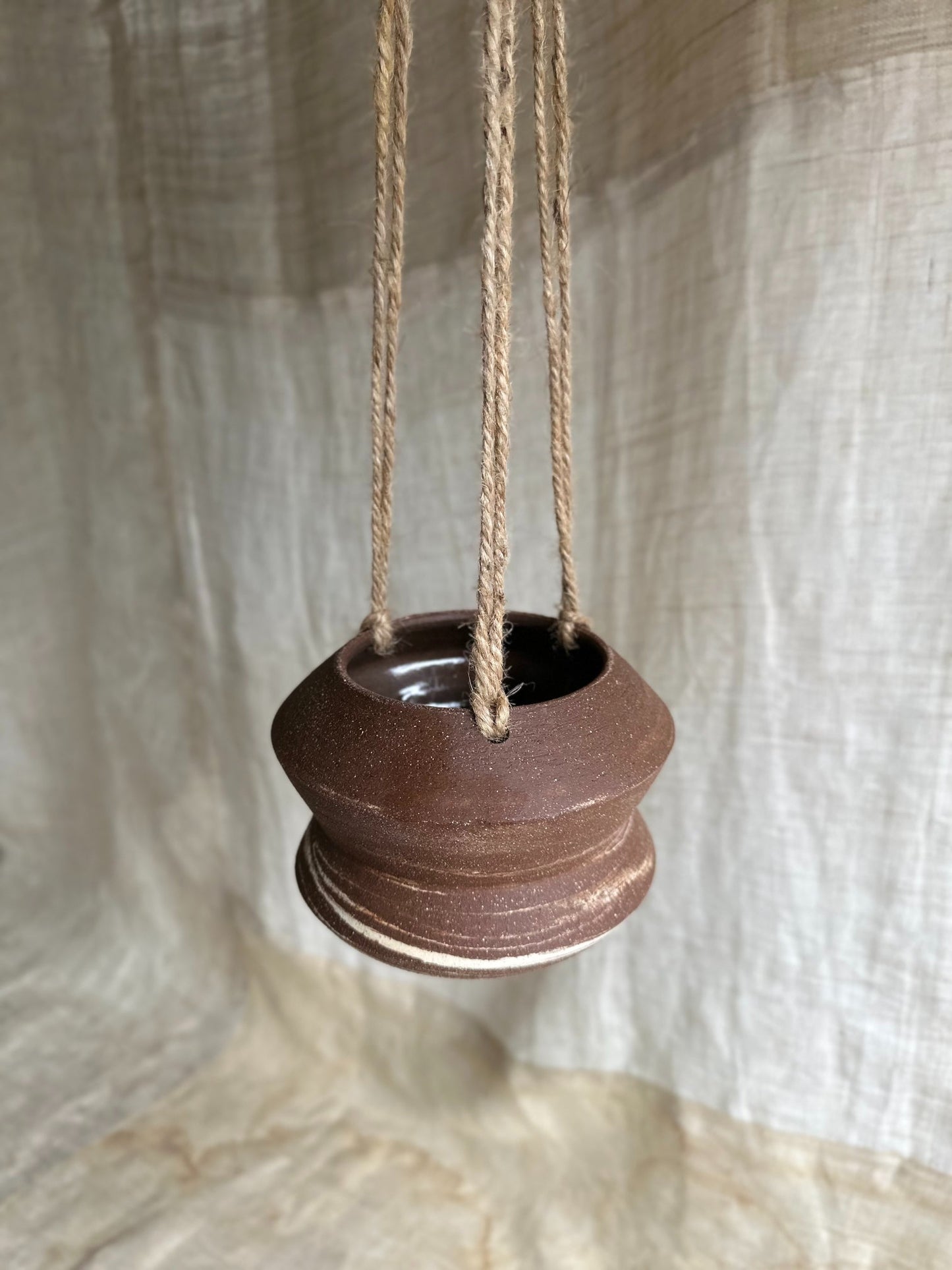 17 chocolate swirl hanging planter - Mipa's pots and plants