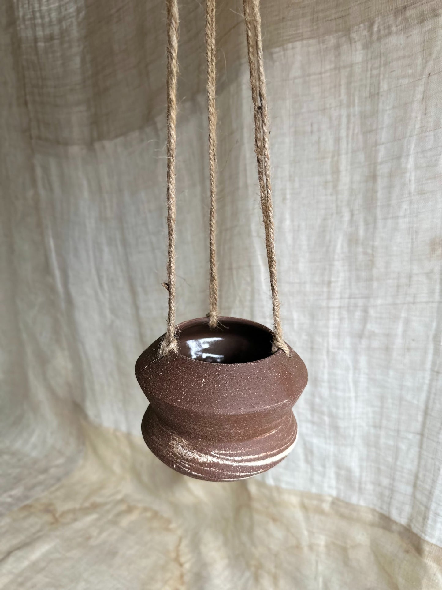 17 chocolate swirl hanging planter - Mipa's pots and plants