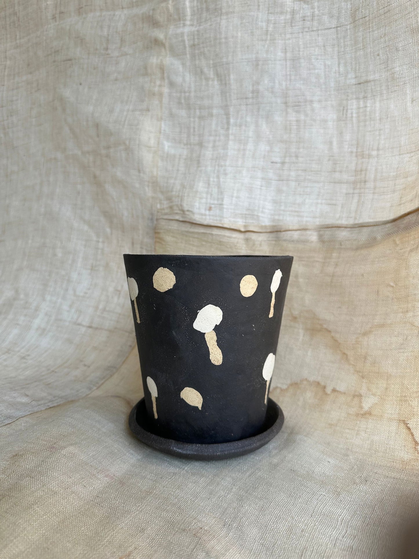 1 black inlay planter set - Mipa's pots and plants