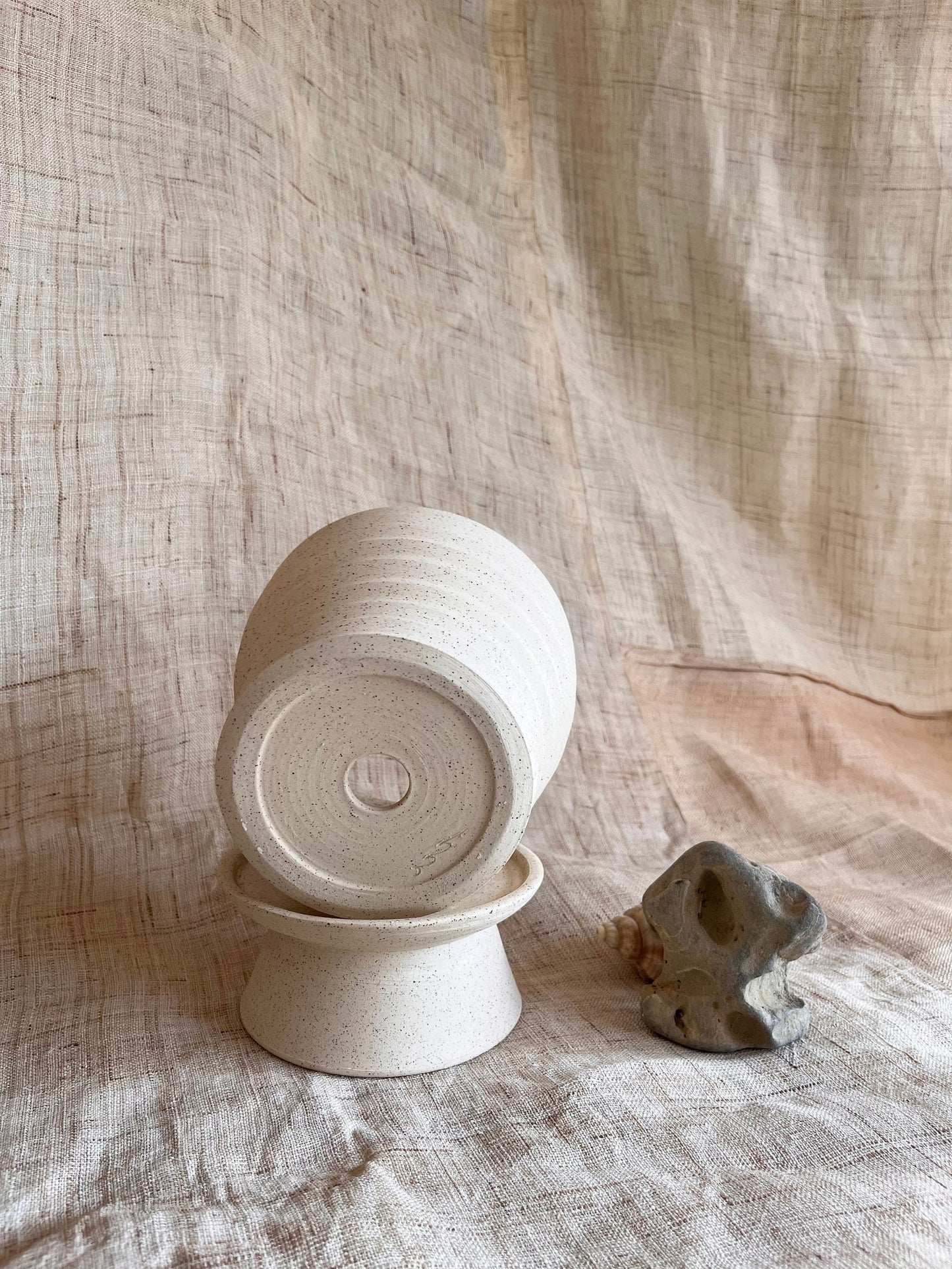 1 c/c pedestal saucer set - Mipa's pots and plants