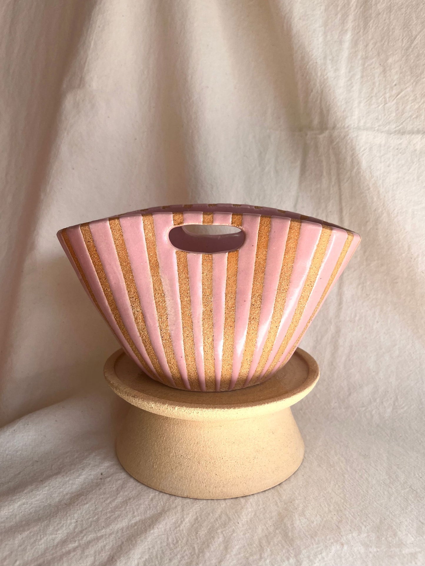 1 pink purse planter set - Mipa's pots and plants