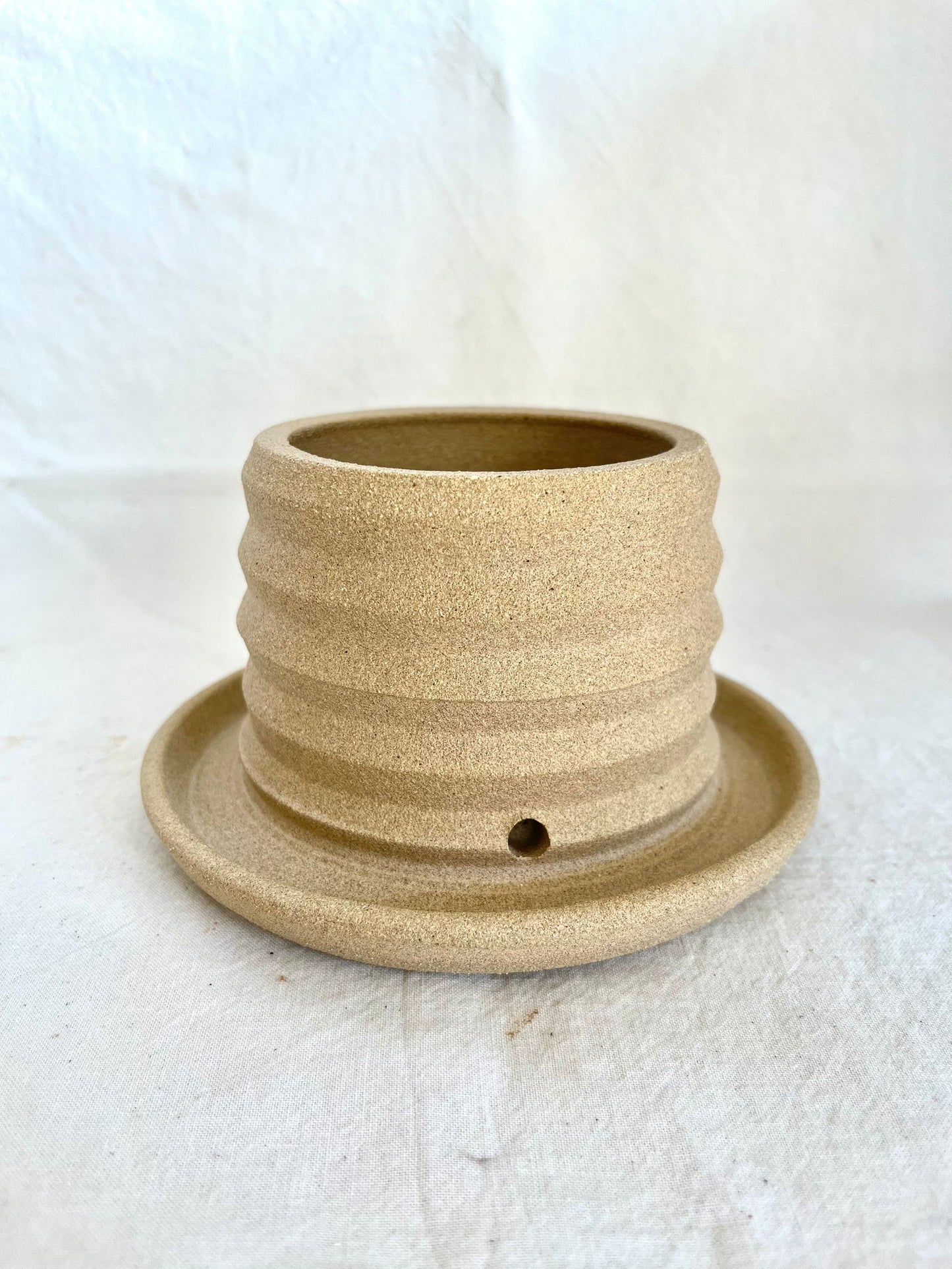 30 oatmeal pagoda planter - Mipa's pots and plants