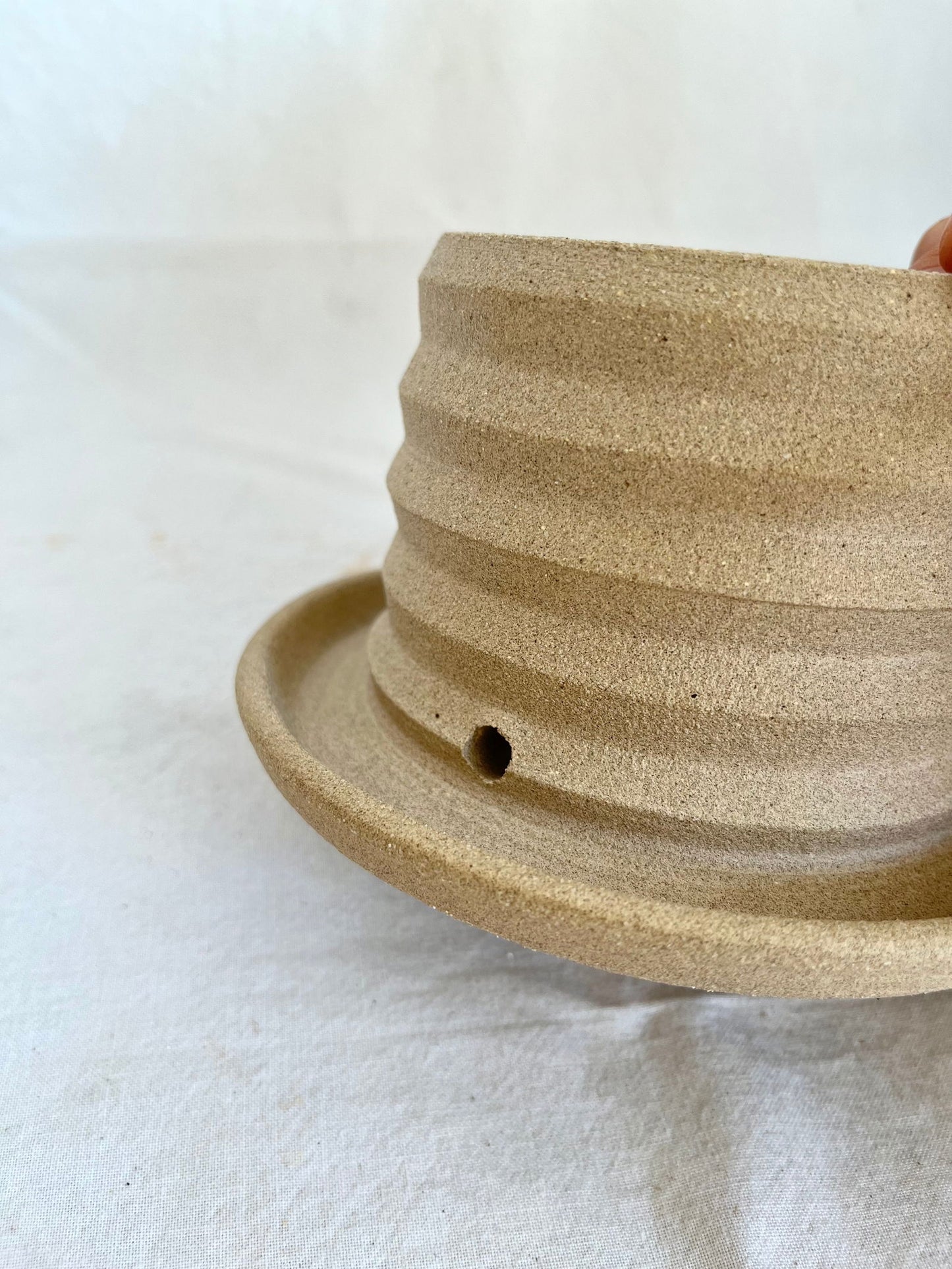 30 oatmeal pagoda planter - Mipa's pots and plants