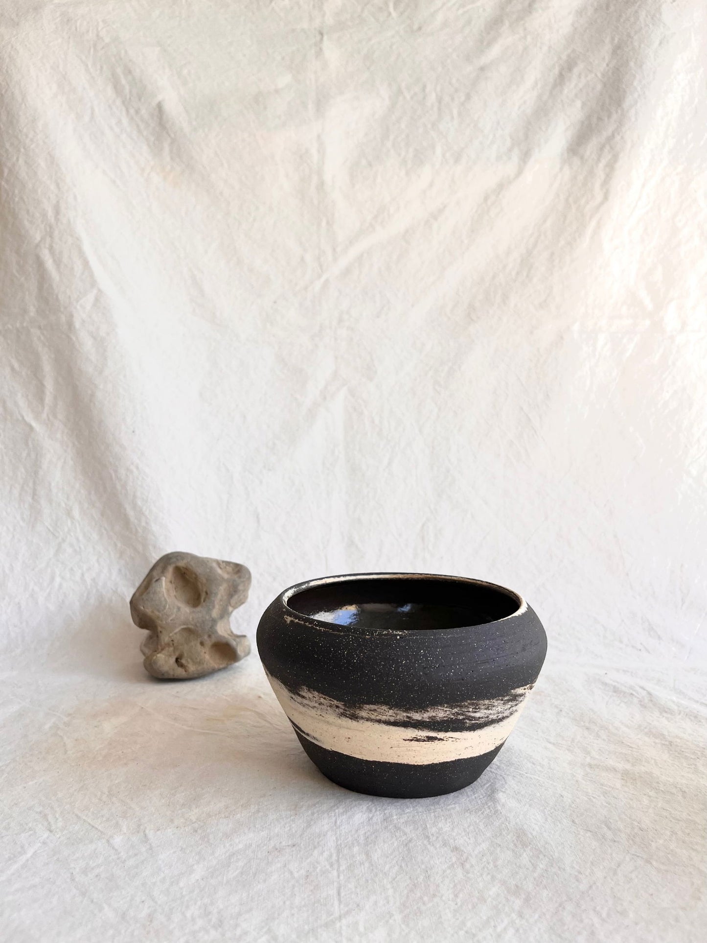 6 b/w marble planter - Mipa's pots and plants