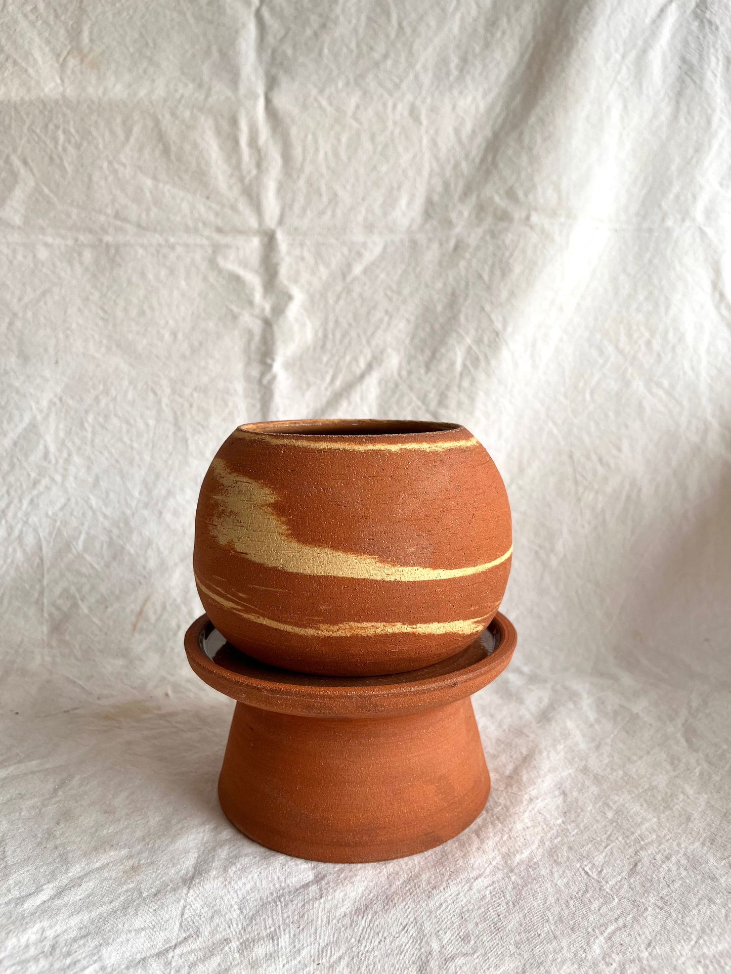 6 pedestal saucer set - Mipa's pots and plants