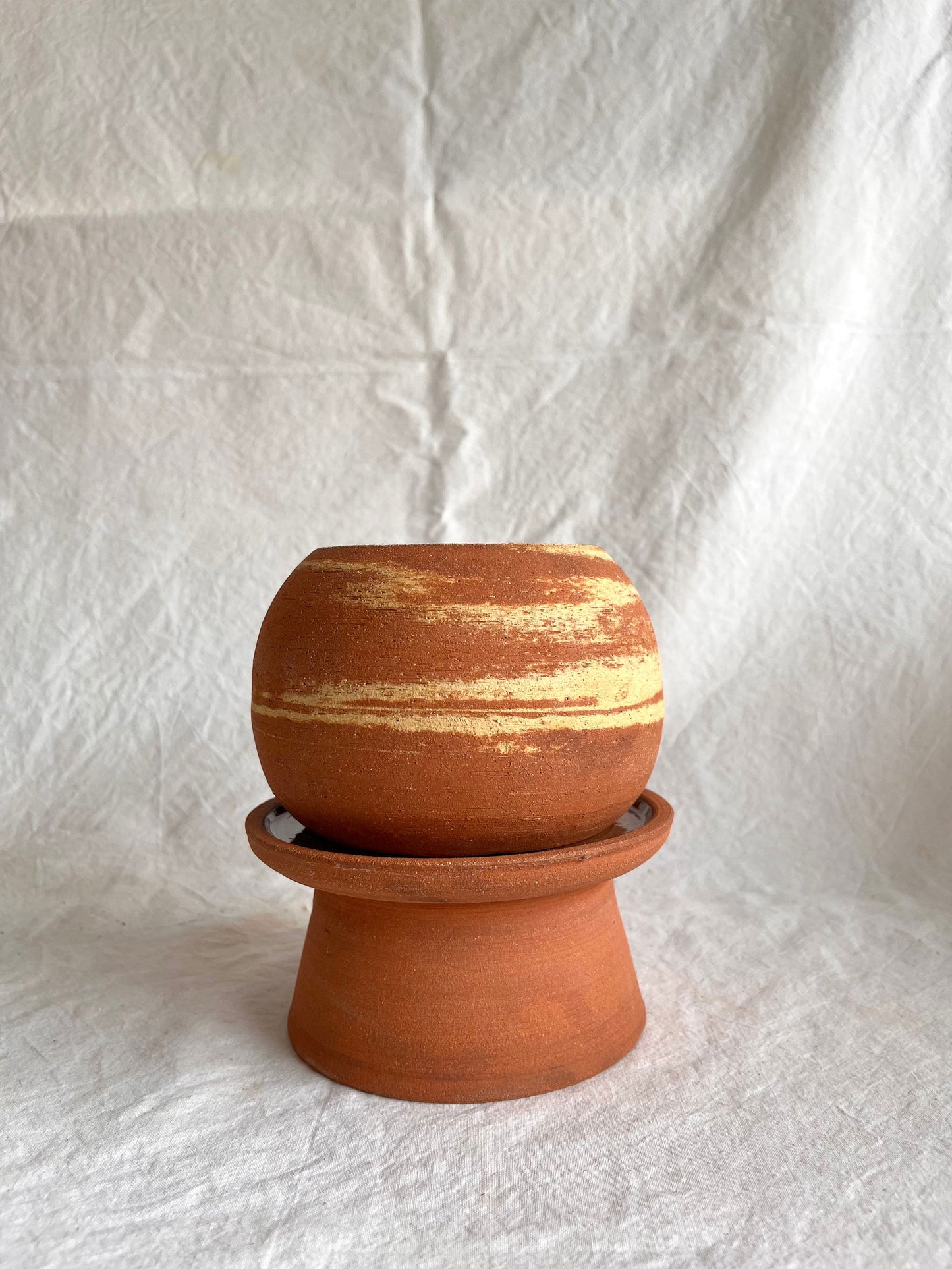 6 pedestal saucer set - Mipa's pots and plants