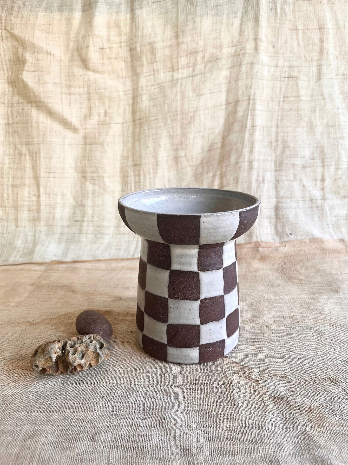 70 chocolate checkers planter - Mipa's pots and plants