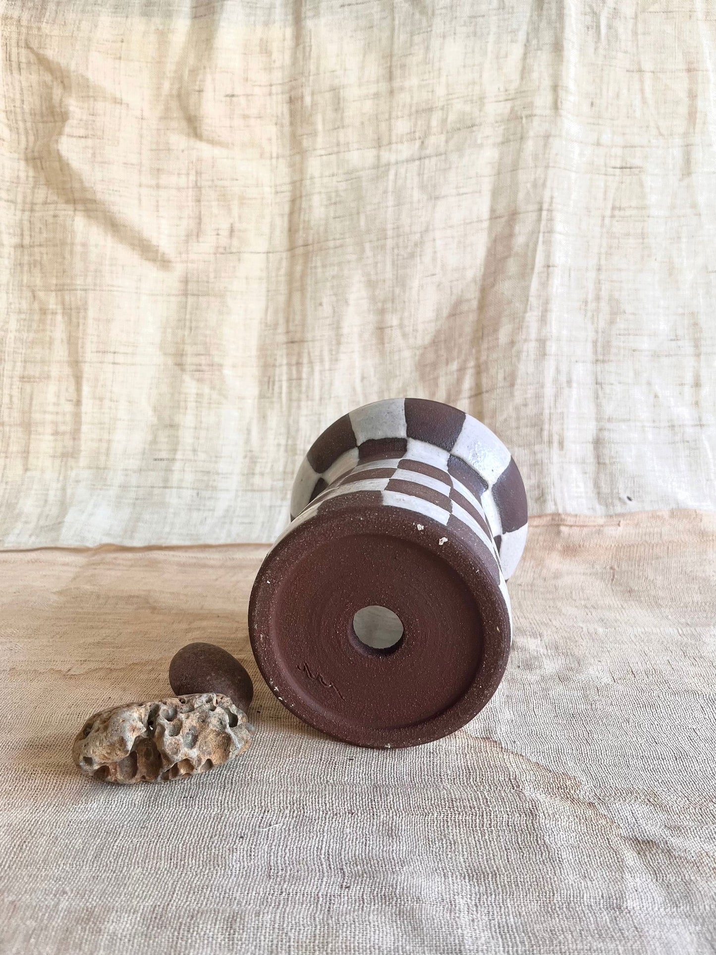 70 chocolate checkers planter - Mipa's pots and plants