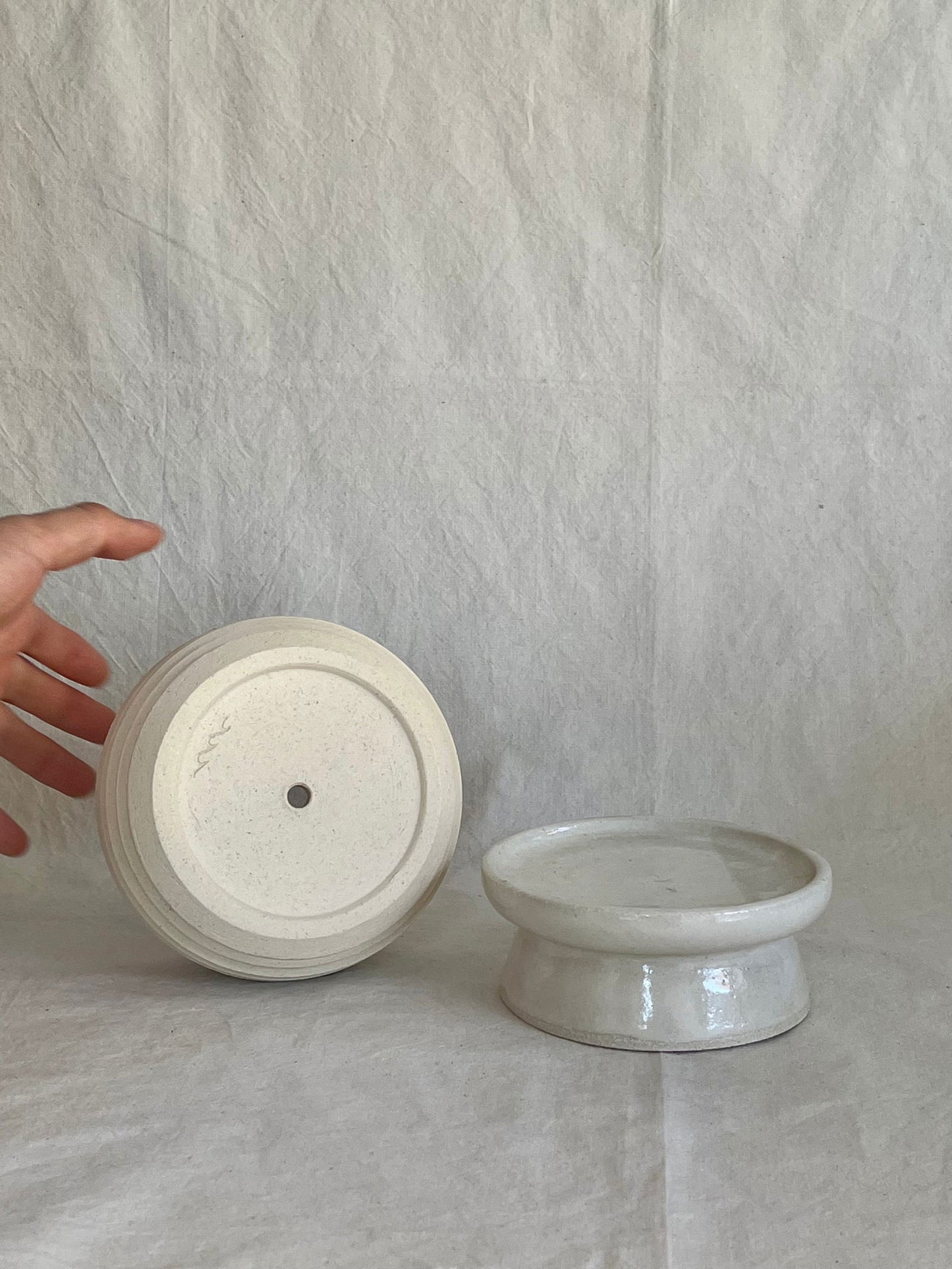 8 pedestal saucer set - Mipa's pots and plants