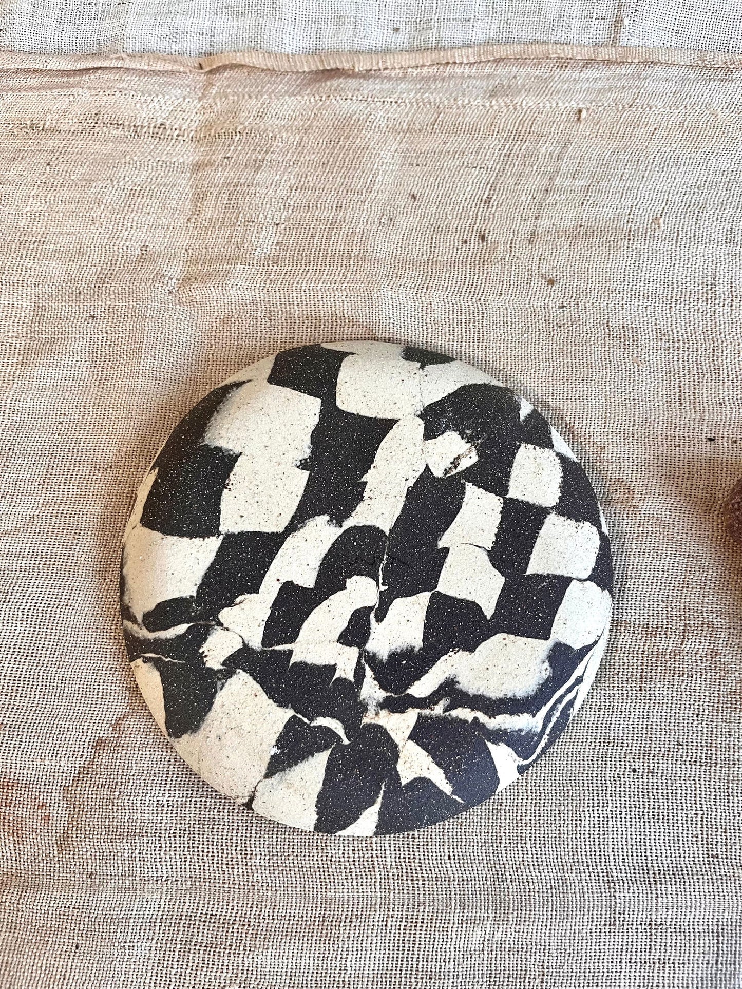 99 B/W mosaic pie planter set - Mipa's pots and plants