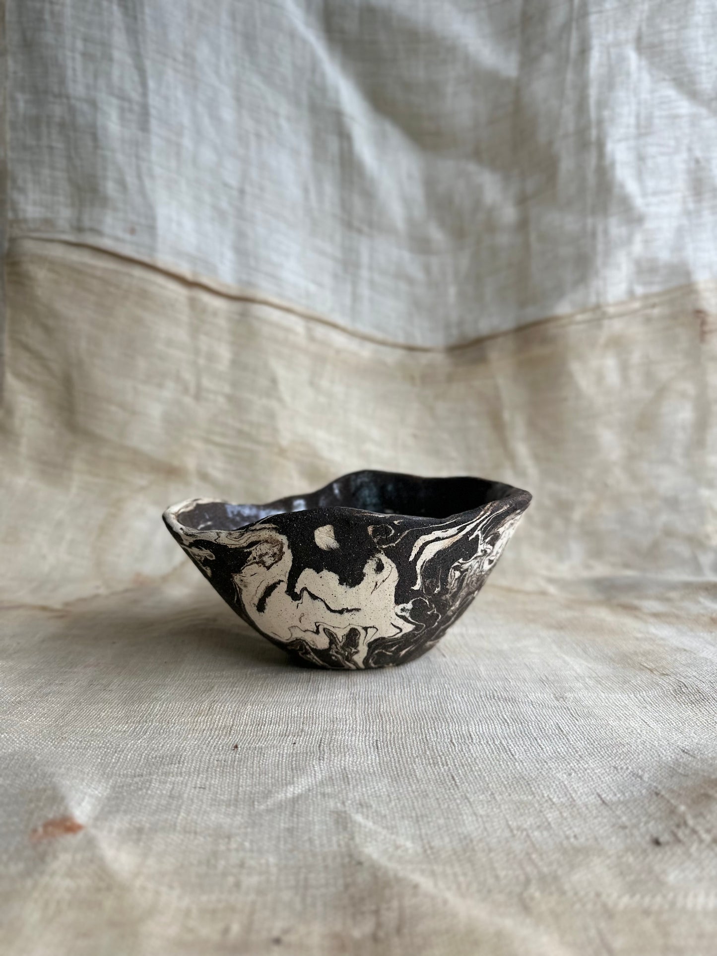 72 inkwash marble planter set