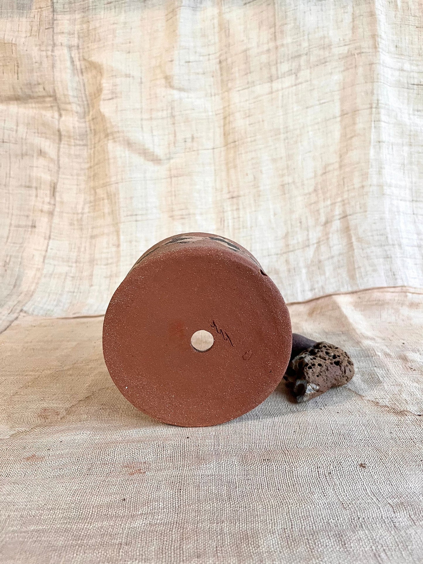 (Seconds) 102 red inlay planter - Mipa's pots and plants