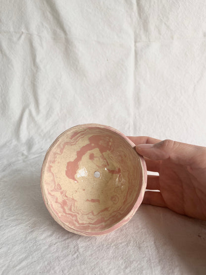 14 pink marble planter