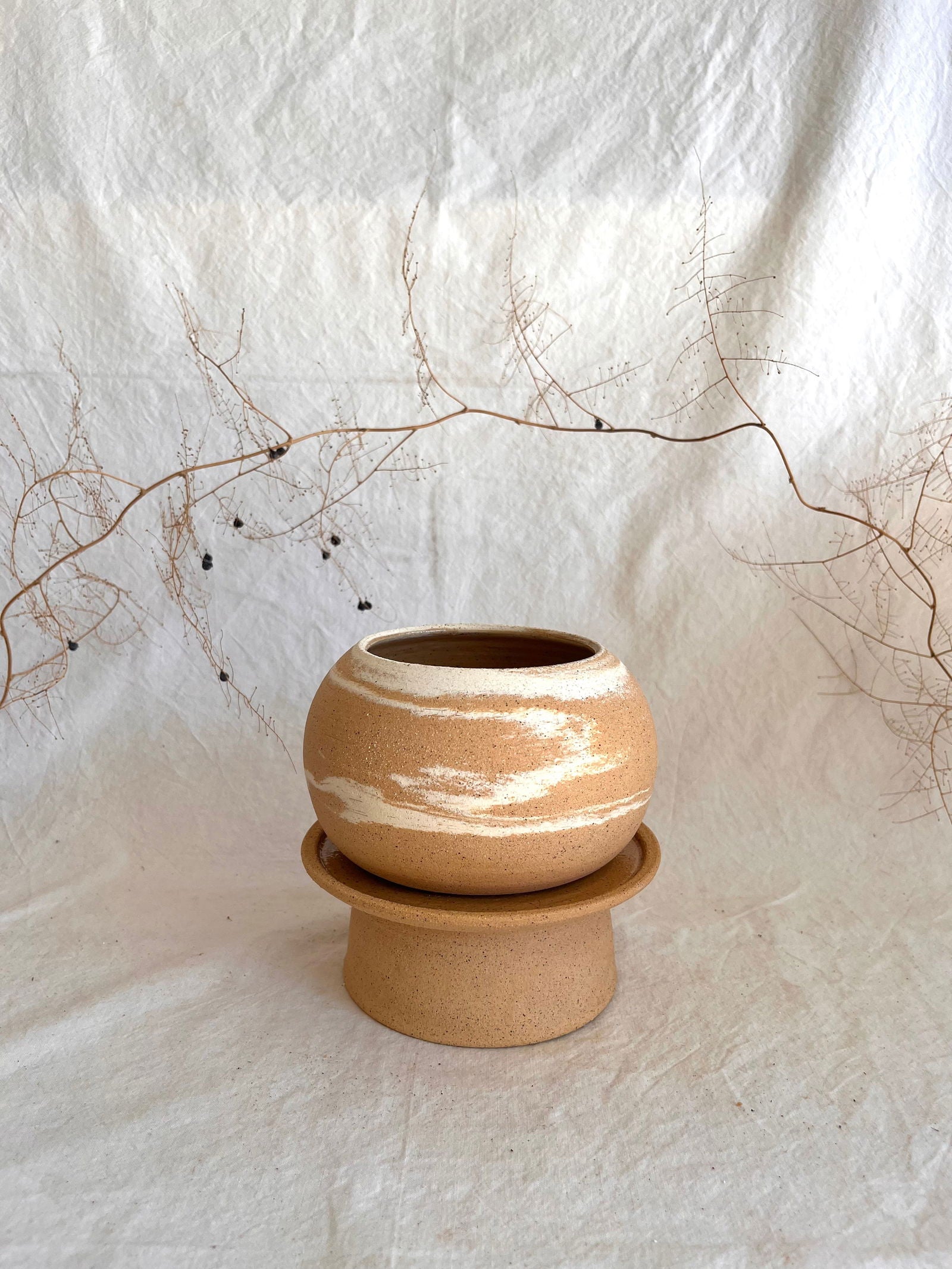 15 pedestal saucer set - Mipa's pots and plants
