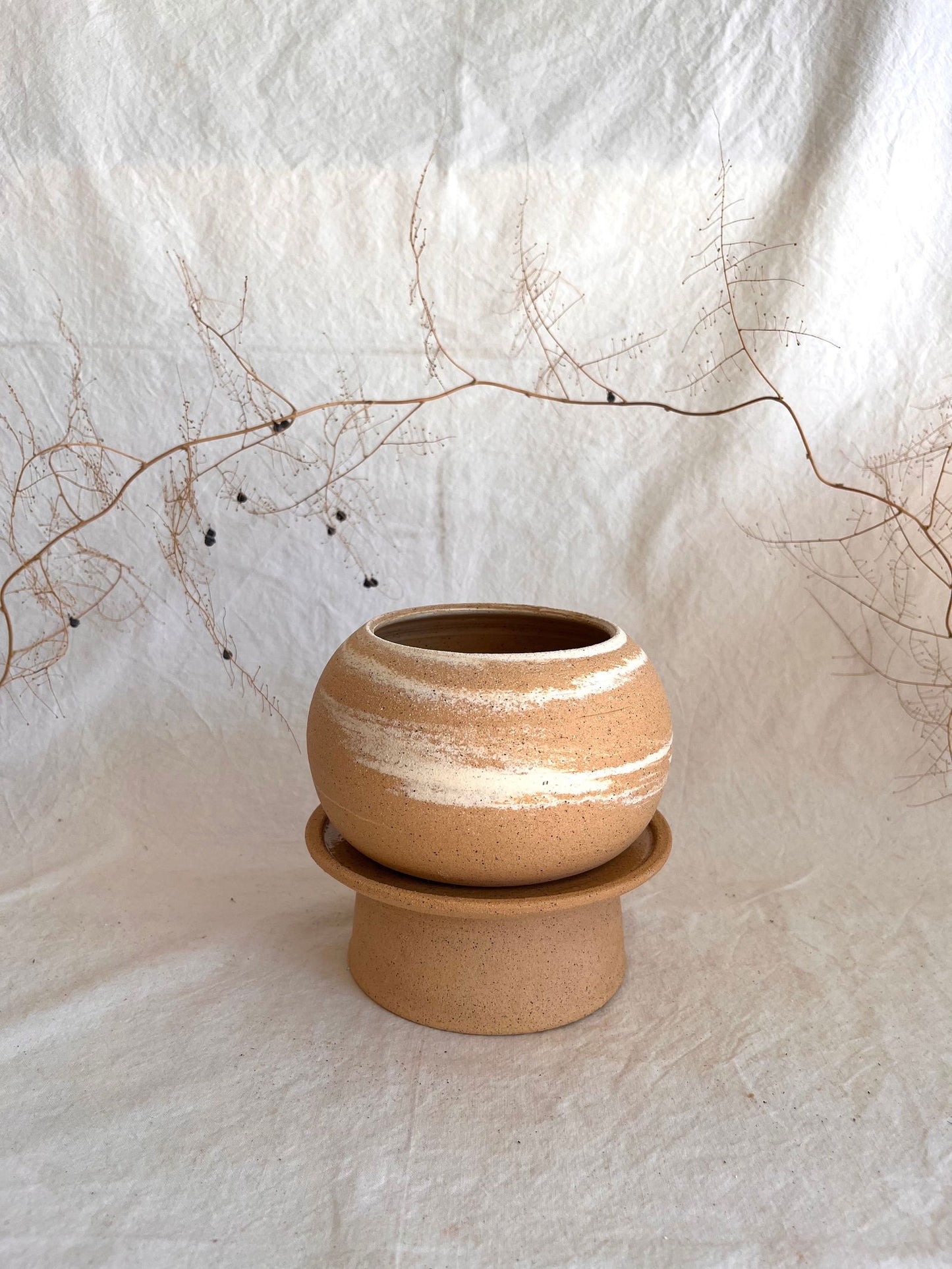 15 pedestal saucer set - Mipa's pots and plants