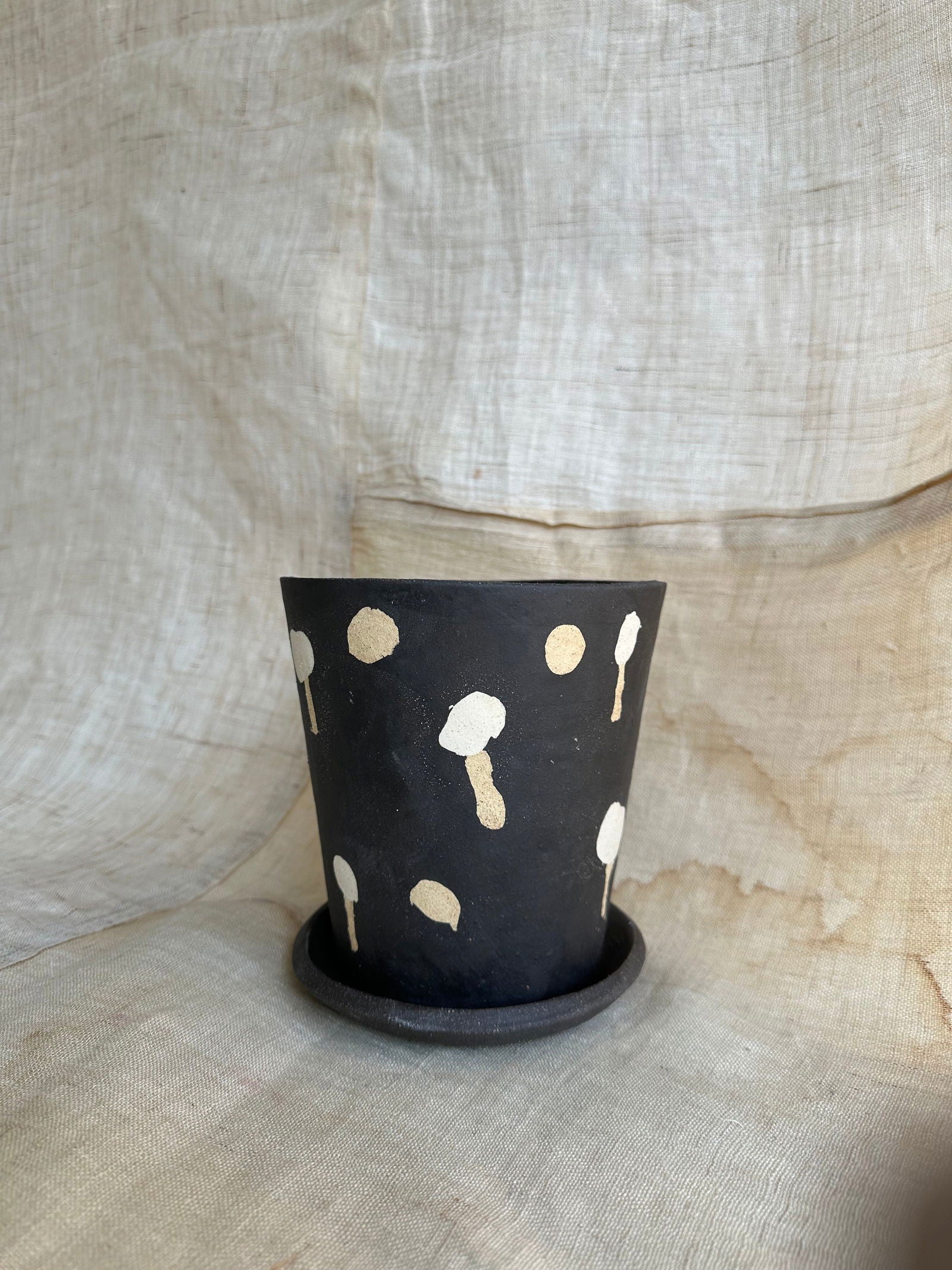 1 black inlay planter set - Mipa's pots and plants
