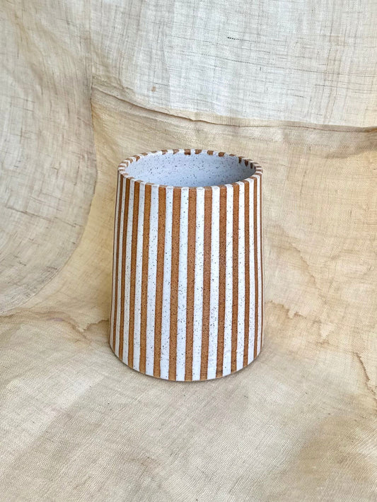 2 s.b. striped planter - Mipa's pots and plants