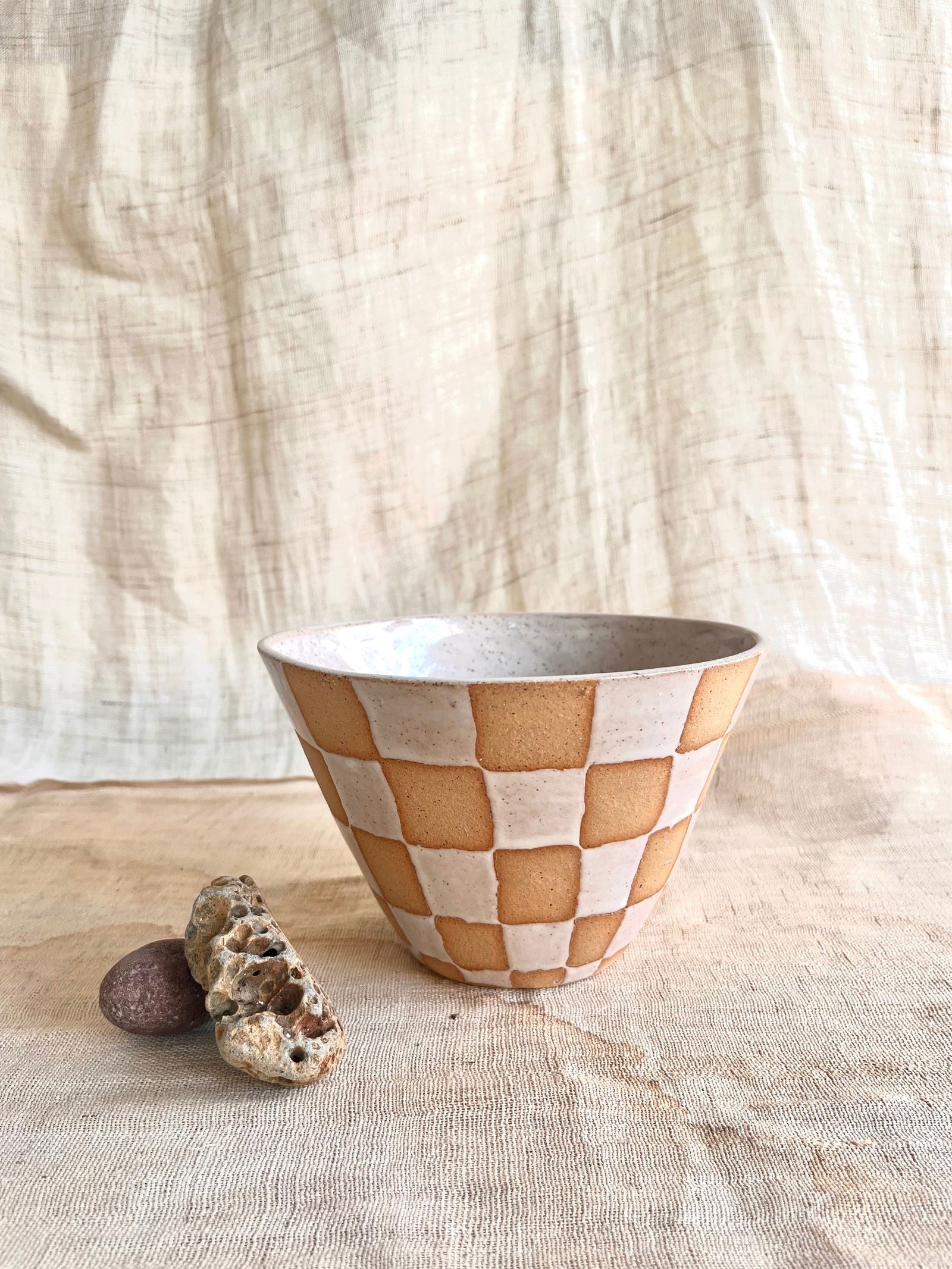 38 S.B checkers planter - Mipa's pots and plants