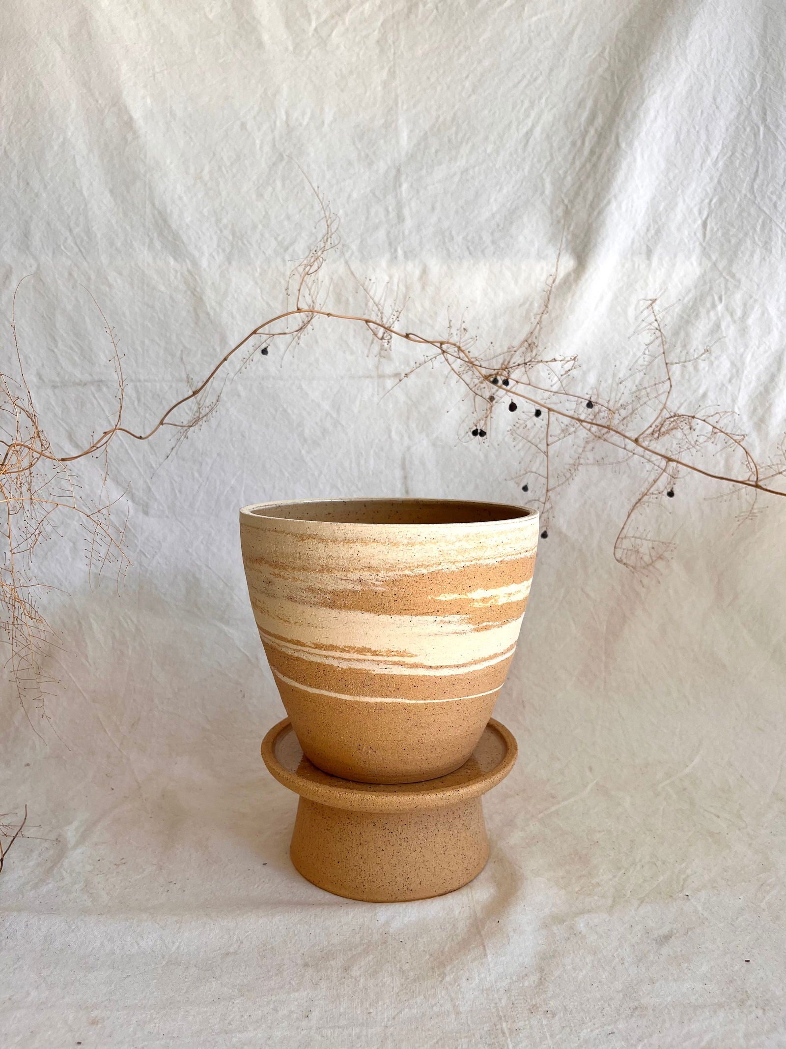 55 pedestal saucer set - Mipa's pots and plants