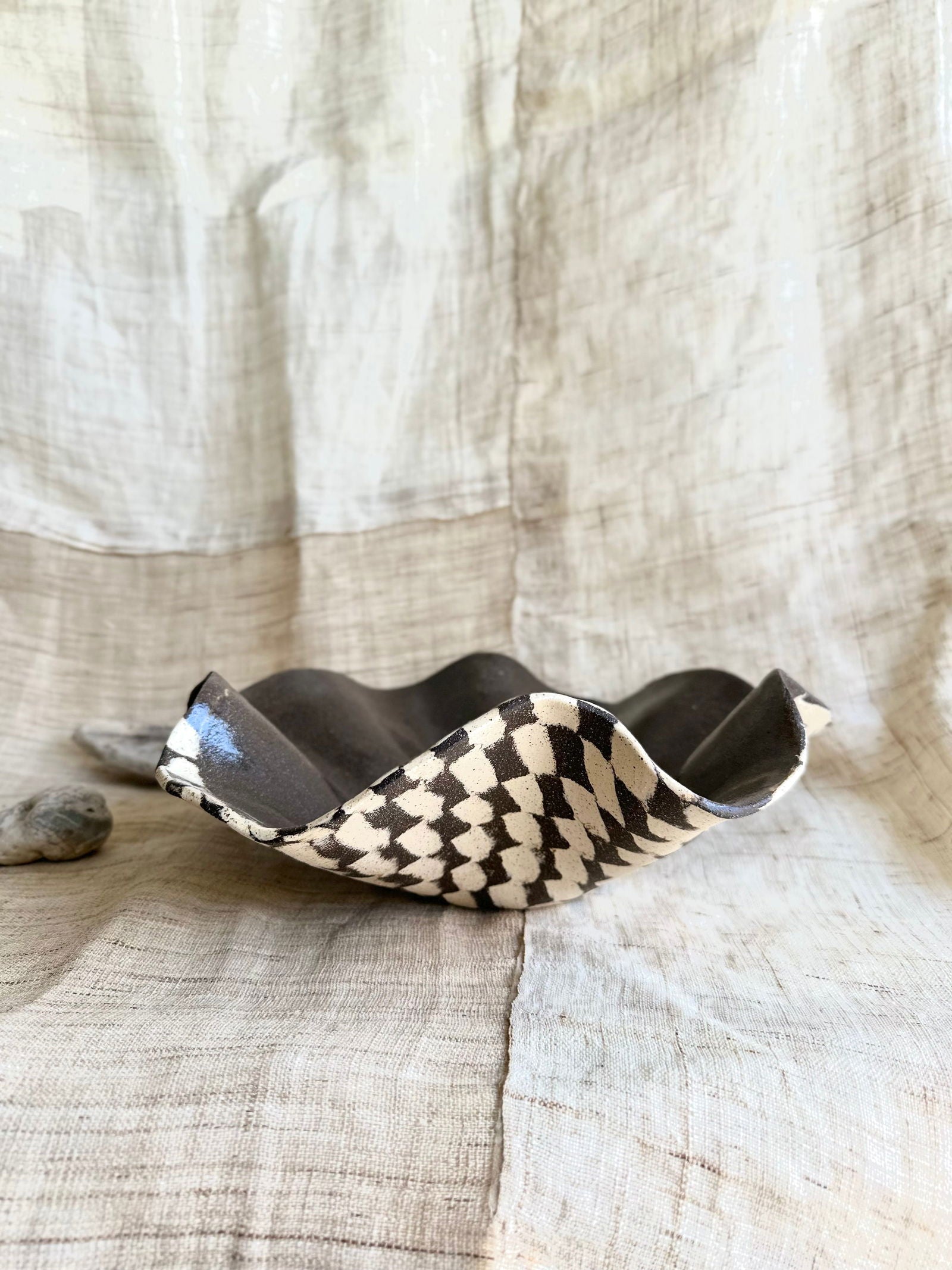 58 b/w checkers planter set - Mipa's pots and plants