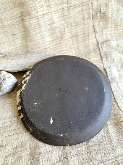 68 b/w checkers saucer - Mipa's pots and plants