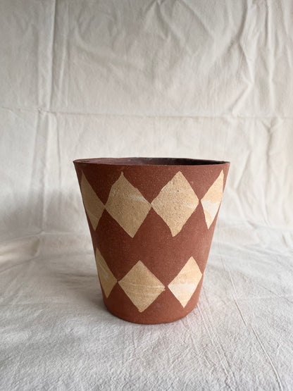 (Sale) 37 checkers inlay planter