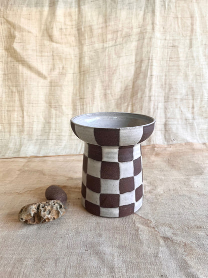 70 chocolate checkers planter - Mipa's pots and plants