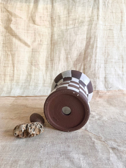 70 chocolate checkers planter - Mipa's pots and plants