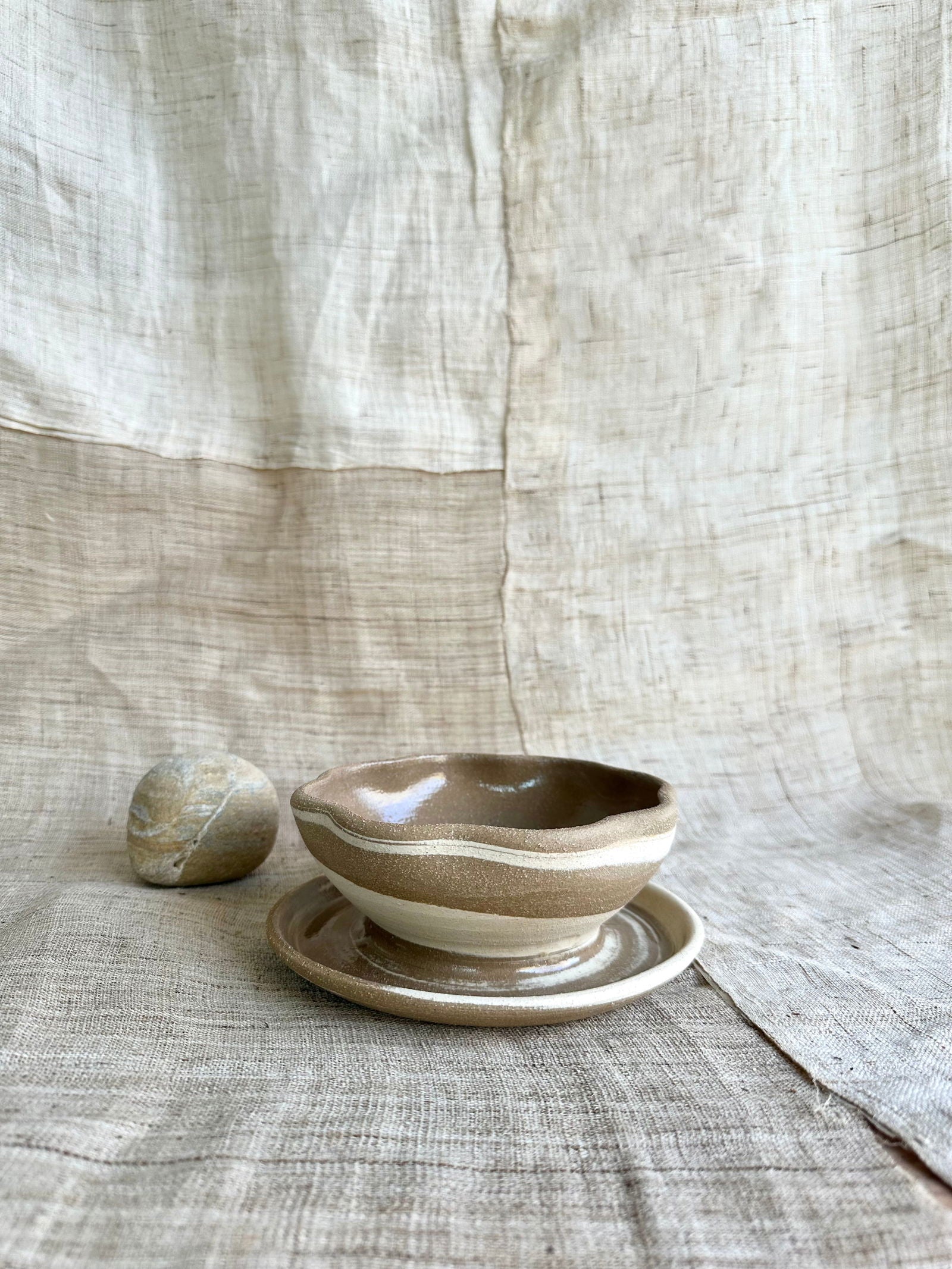 70 mudcream flower caudex planter - Mipa's pots and plants