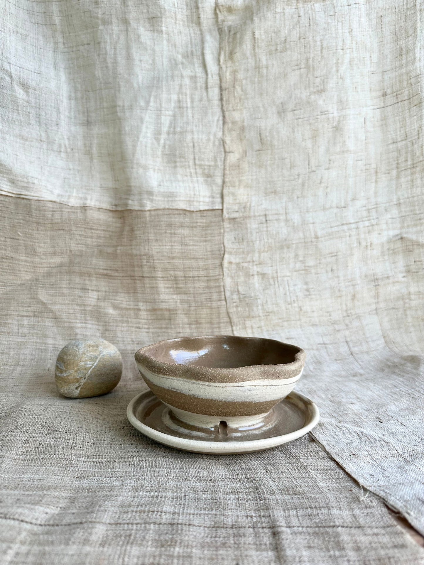 70 mudcream flower caudex planter - Mipa's pots and plants