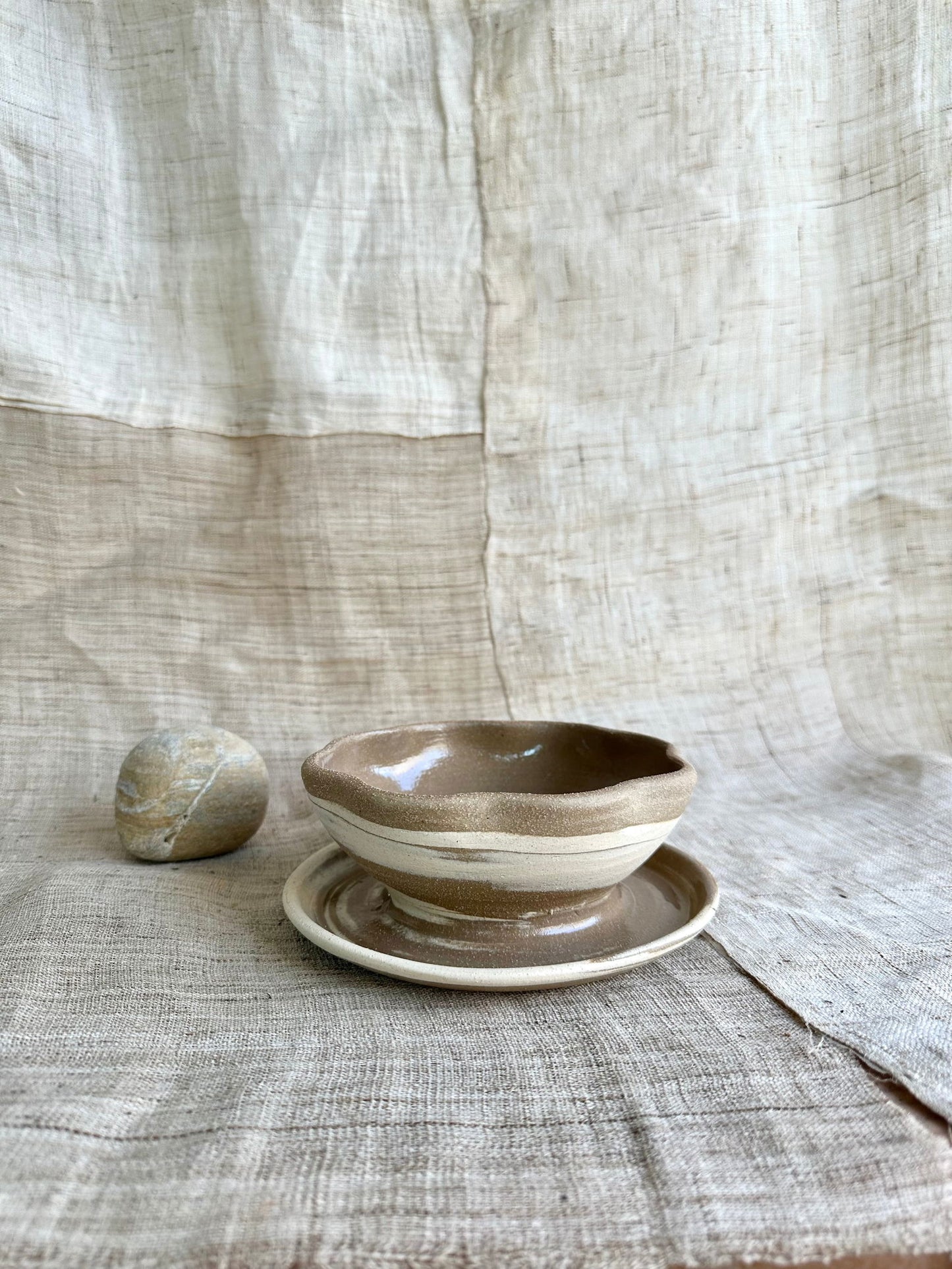 70 mudcream flower caudex planter - Mipa's pots and plants