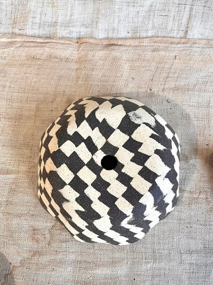 99 B/W mosaic pie planter set - Mipa's pots and plants