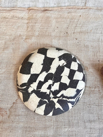 99 B/W mosaic pie planter set - Mipa's pots and plants