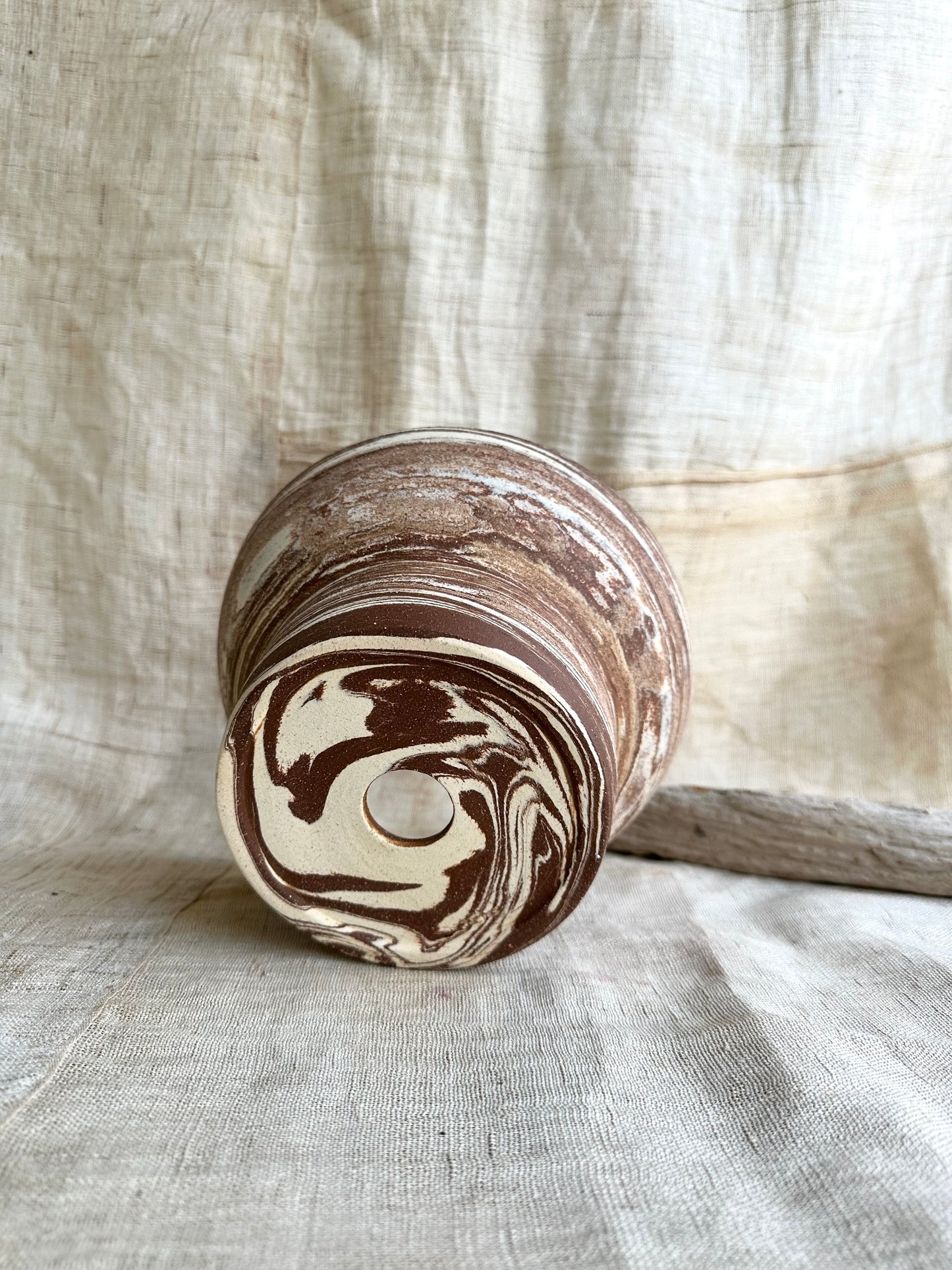 15 chocolate swirl planter