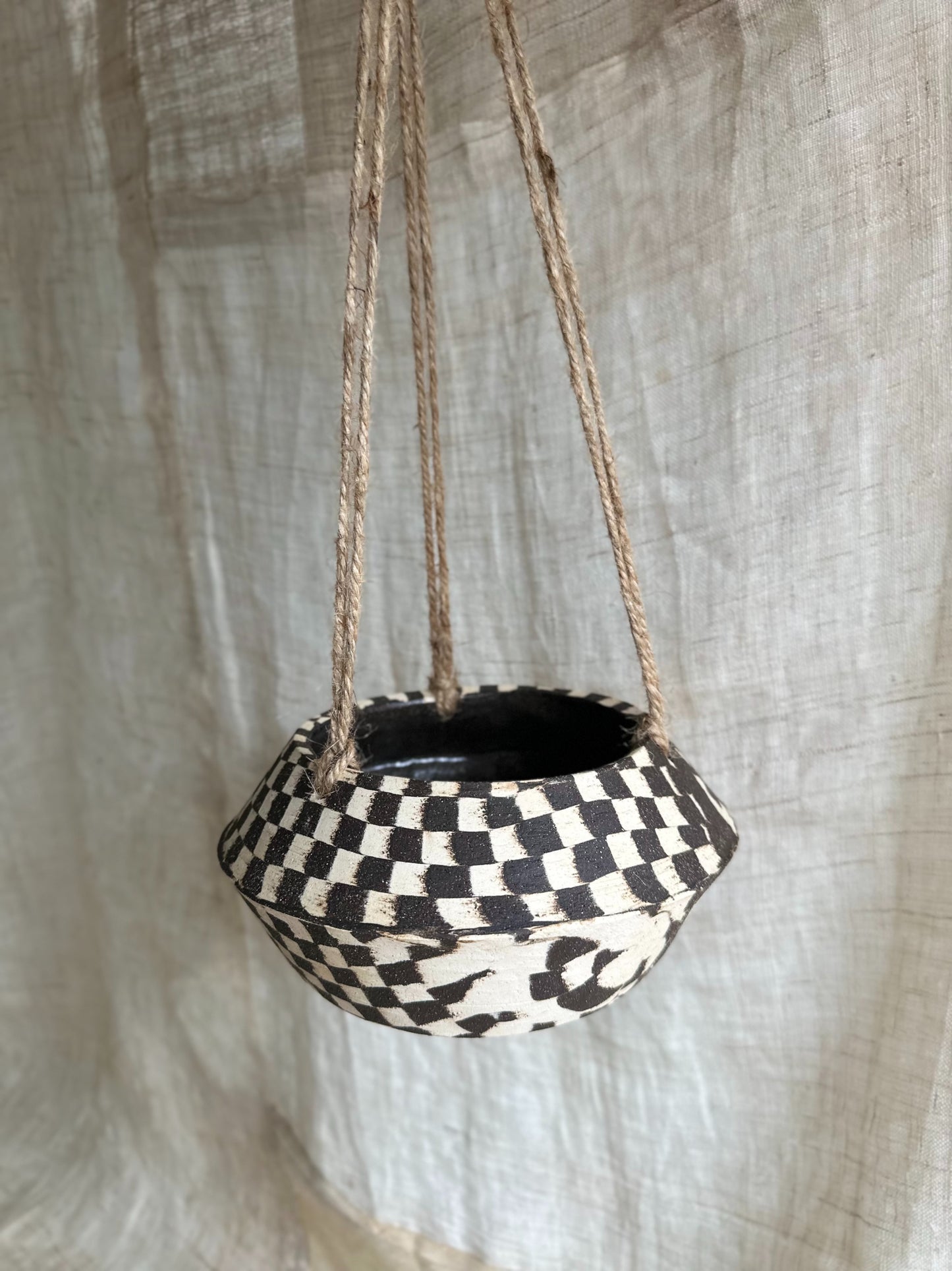 54 checkers ufo hanging planter