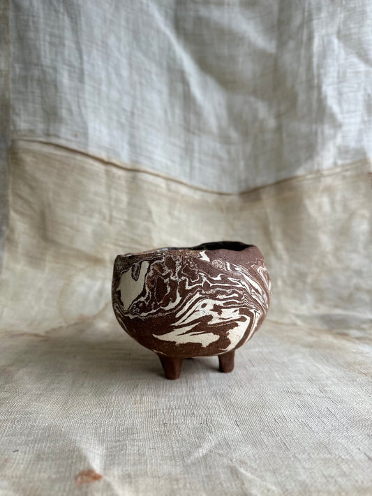 70 chocolate swirl marble planter