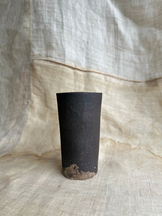 78 unglazed black planter