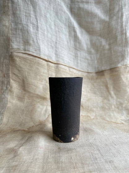 78 unglazed black planter