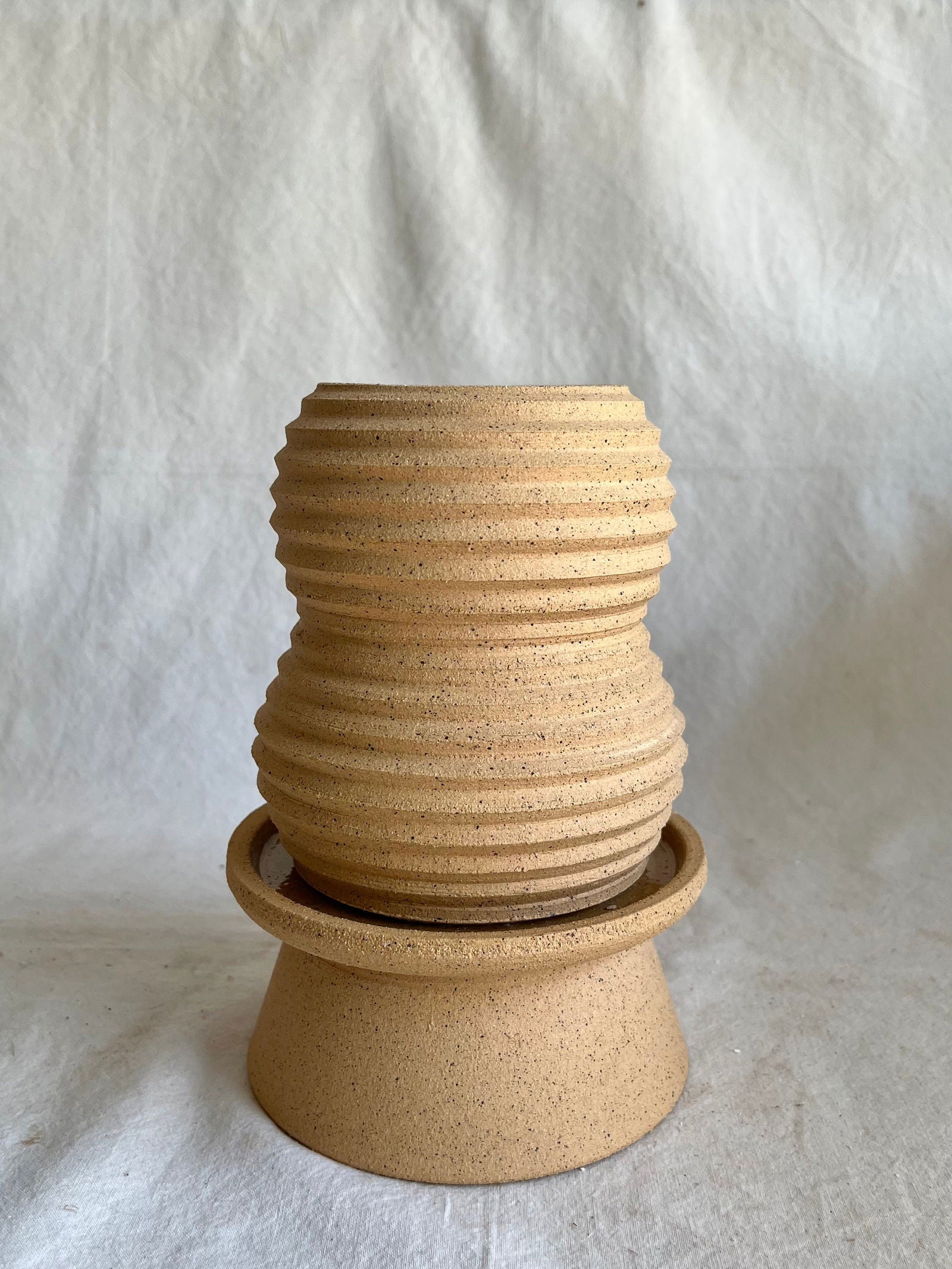 (Pre-order) 37 Pedestal saucer set - Mipa's pots and plants