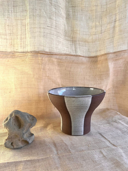 (Pre-order) chocolate striped planter - Mipa's pots and plants