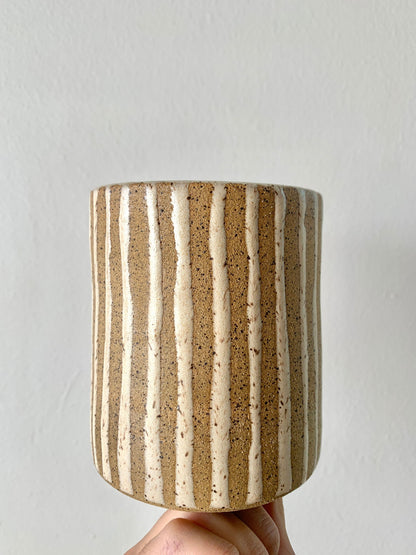 (Sale) 36 Striped planter - Mipa's pots and plants
