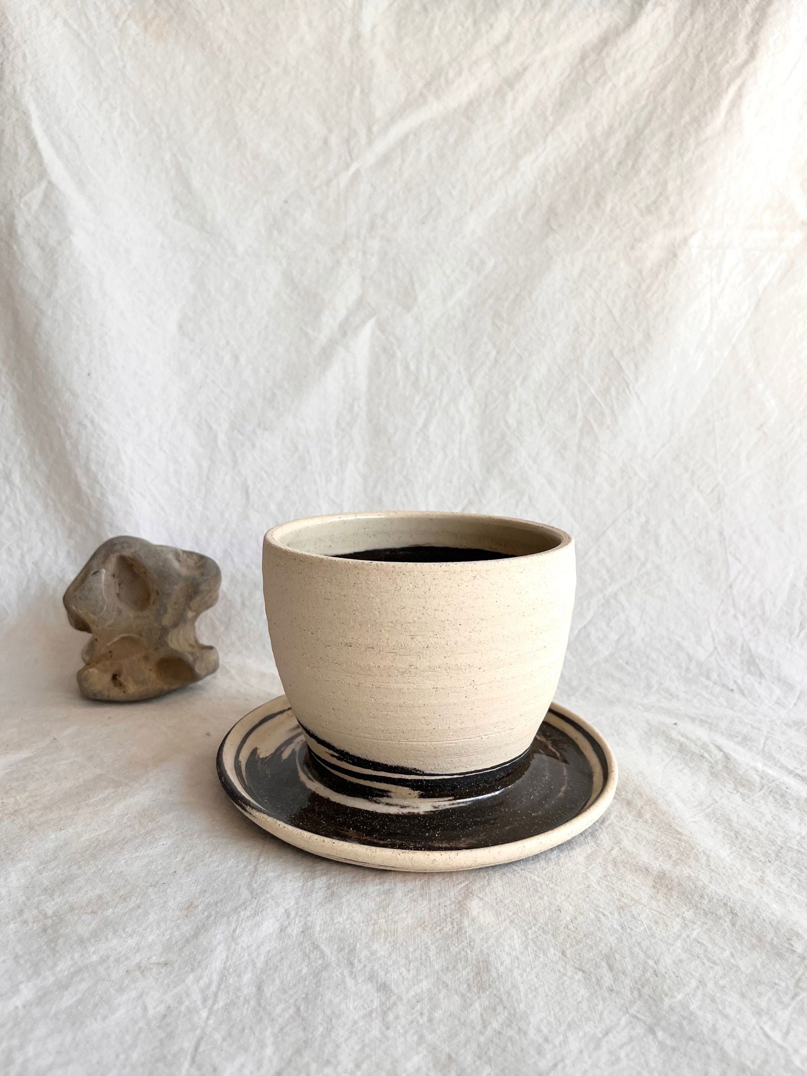 (Sale) 4 marble planter - Mipa's pots and plants